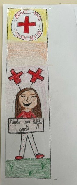 Učenci podaljšanega bivanja ustvarjali voščilnice za Rdeči križ